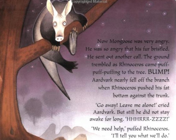 awkward ardvark inside